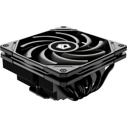 Кулер для процессора/ CPU Cooler ID-COOLING IS-55 BLACK (150W, 4-pin PWM, 55mm, Al/Cu, 5x6mm, 1x120mm, 54.6CFM, 31.2dBA, 2000RPM, S: 1851/1700/1200/115X, AM5/AM4, Black)