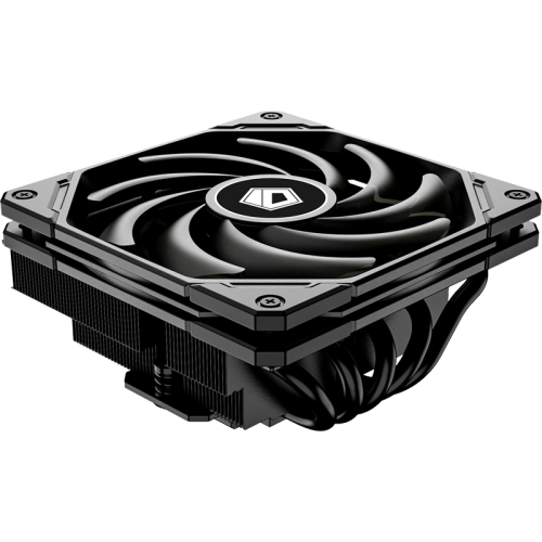 Кулер для процессора/ CPU Cooler ID-COOLING IS-55 BLACK (150W, 4-pin PWM, 55mm, Al/Cu, 5x6mm, 1x120mm, 54.6CFM, 31.2dBA, 2000RPM, S: 1851/1700/1200/115X, AM5/AM4, Black)