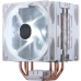 Кулер для процессора/ Cooler Master Hyper 212 LED Turbo White Edition (160W, 4-pin, 160mm, tower, Al/Cu, white LED, fans: 2x120mm/66.3CFM/31dBA/1600rpm, 2066/2011-v3/2011/1366/1200/115x/AM4/AM3+/AM3/AM2+/AM2/FM2+/FM2/FM1)