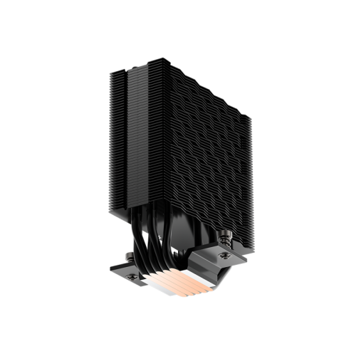 Кулер для процессора/ CPU Cooler PCCooler RT500 Digital ARGB BK (240W, 4-pin PWM, LED temp., 152mm, Al/Cu, 5x6mm, ARGB, 1x120mm, 73.32CFM, 34.9dBA, 2200RPM, S: 1851/1700/1200/115X, AM5/AM4, black)
