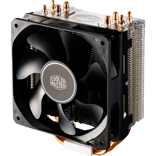 Кулер для процессора/ Cooler Master Hyper 212X (EU ver.) (150W, 4-pin, 158mm, tower, Al/Cu, fans: 1x120mm/54.6CFM/28.6dBA/1700rpm, 2066/2011-v3/2011/1200/115x/AM4/AM3+/AM3/AM2+/FM2+/FM2/FM1)