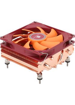 Кулер для процессора/ CPU Cooler Thermalright AXP-90 X47 Full (4-pin PWM, 32mm, Cu/Cu, 4x6mm, 1x92mm, 42.58CFM, 22.4dBA, 2700RPM, S: 1851/1700/1200/115X, AM5/AM4, orange, red)