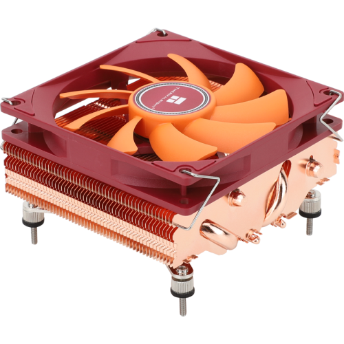 Кулер для процессора/ CPU Cooler Thermalright AXP-90 X47 Full (4-pin PWM, 32mm, Cu/Cu, 4x6mm, 1x92mm, 42.58CFM, 22.4dBA, 2700RPM, S: 1851/1700/1200/115X, AM5/AM4, orange, red)