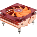 Кулер для процессора/ CPU Cooler Thermalright AXP-90 X47 Full (4-pin PWM, 32mm, Cu/Cu, 4x6mm, 1x92mm, 42.58CFM, 22.4dBA, 2700RPM, S: 1851/1700/1200/115X, AM5/AM4, orange, red)