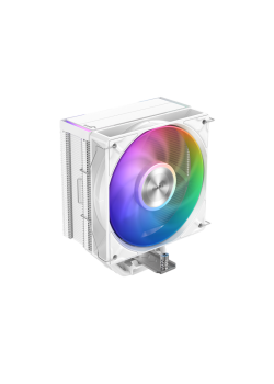Кулер для процессора/ CPU Cooler SAMA A40L WH (240W, 4-pin PWM, 152mm, 4x6mm, ARGB, 1x120mm, 75.2CFM, 29dBA, 2200RPM, S: 1851/1700/1200/115X, AM5/AM4, white)