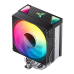 Кулер для процессора/ CPU Cooler JONSBO CR-1000 V2 PRO ARGB (230W, 4-pin PWM, 157mm, Al/Cu, 6x6mm, ARGB, 1x120mm, 59.48CFM, 32.0dBA, 1500RPM, S: 1700/1200/115X, AM4/AM5 Black)