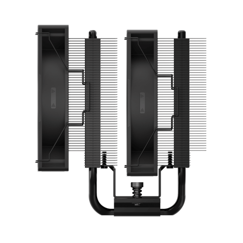 Кулер для процессора/ CPU Cooler PCCooler RT720 BK (270W, 4-pin PWM, 153mm, Al/Cu, 7x6mm, 2x120mm, 73.32CFM, 34.9dBA, 2200RPM, S: 1851/1700/1200/115X, AM5/AM4, black)
