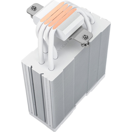 Кулер для процессора/ CPU Cooler Thermalright Assassin Spirit 120 Vision ARGB White (4-pin PWM, LED temp., 154mm, Al/Cu, 4x6mm, ARGB, 1x120mm, 66.17CFM, 25.6dBA, 1500RPM, S: 1851/1700/1200/115X, AM5/AM4, white)