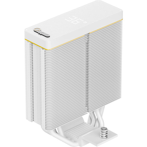 Кулер для процессора/ CPU Cooler Ocypus Iota A40 WH Dual Fan (220W, 4-pin PWM, LED temp., 156.7mm, Al/Cu, 4x6mm, 2x120mm, 77CFM, 29dBA, 2000RPM, S: 1851/1700/1200/115X, AM5/AM4, white)