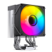 Кулер для процессора/ CPU Cooler JONSBO CR-1400 V2 ARGB (180W, 4-pin PWM, 133mm, Al/Cu, 4x6mm, ARGB, 1x92mm, 38.2CFM, 33.8dBA, 2200RPM, S: 1700/1200/115X, AM4/AM5 Black)