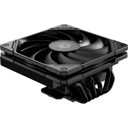 Кулер для процессора/ CPU Cooler ID-COOLING IS-67-XT BLACK (150W, 4-pin PWM, 67mm, Al/Cu, 6x6mm, 1x120mm, 67.58CFM, 32.3dBA, 2200RPM, S: 1851/1700/1200/115X, AM5/AM4, Black)