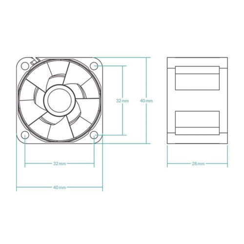 Вентилятор корпусной ARCTIC Cooling S4028-15K 5-Pack 1400-15000rpm rpm Dual Ball Bearing  4-Pin Fan-Connector (ACFAN00274A)