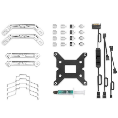 Вентилятор Deepcool AS500 PLUS RTL {6} (727071) (Height 164mm, 6mm x 5pcs, Fan 140mm*2, 500;1200RPM ±10%,  29.2 dB(A), 4-pin PWM, TDP 220W, Screw, Socket AMD AM4, Intel LGA 2066/2011-v3/2011/1700/1200/115x) {8}