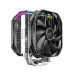 Вентилятор Deepcool AS500 PLUS RTL {6} (727071) (Height 164mm, 6mm x 5pcs, Fan 140mm*2, 500;1200RPM ±10%,  29.2 dB(A), 4-pin PWM, TDP 220W, Screw, Socket AMD AM4, Intel LGA 2066/2011-v3/2011/1700/1200/115x) {8}