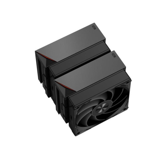 Кулер для процессора/ PCCooler RT620 Digital BK (250W, 4-pin PWM, LED temp., 157mm, , 6x6mm, 2x120mm, 73.32CFM, 34.9dBA, 2200RPM, S: 1851/1700/1200/115X, AM5/AM4, black)