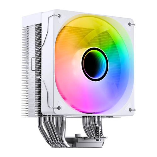 Кулер для процессора/ CPU Cooler JONSBO CR-1000 V3 PRO ARGB (230W, 4-pin PWM, 157mm, Al/Cu, 6x6mm, ARGB, 1x120mm, 70.8CFM, 33.2dBA, 1800RPM, S: 1851/1700/1200/115X, AM4/AM5 White)