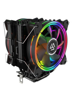Вентилятор ALSEYE H120D Universal, TDP 200W, Heat Pipe:6mm*6pcs, 800;2000RPM, 11.6-35.3dB(A), RGB, RTL {18} (872339)/(874043)