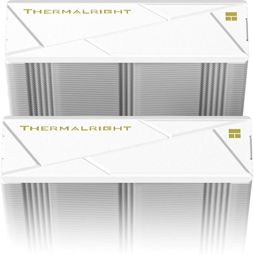 Кулер для процессора/ CPU Cooler Thermalright Royal Pretor 130 Ultra White (4-pin PWM, 158mm, Ni/Cu, 7x6mm, 1x120mm ARGB +1x130mm, 69CFM/81.88CFM, 27dBA/28.3dBA, 2150RPM/1750RPM, S: 1200, 1700, 1851, 115X, 2011, 2066, AM4, AM5, white)