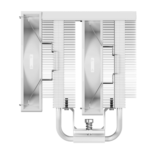 Кулер для процессора/ CPU Cooler PCCooler RT620Pro TC ARGB WH (265W, 4-pin PWM, 157.5mm, Al/Cu, 6x6mm, 2x120mm, 73.32CFM, 34.9dBA, 2200RPM, S: 1851/1700/1200/115X, AM5/AM4, white)