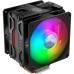 Кулер для процессора/ Cooler Master Hyper 212 LED Turbo ARGB (160W, 4-pin, 159mm, tower, Al/Cu, ARGB, fans: 2x120mm/62CFM/27dBA/1800rpm, 2066/2011-v3/2011/1700/1366/1200/115x/AM4/AM3+/AM3/AM2+/AM2/FM2+/FM2/FM1, ARGB Controller)