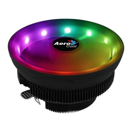Кулер Aerocool Core Plus ARGB Soc-AM5/AM4/1200/1700/1851 черный/белый 4-pin 15-25dB Al 110W 305gr Ret (CORE PLUS ARGB PWM 4P) [CORE PLUS ARGB PWM 4P]