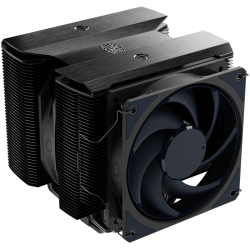 Кулер для ЦПУ/ Cooler Master Master Air MA824 Stealth (300W, 4-pin, 165.6mm, tower, Al, 2xfans: 1x135mm&1x120mm/63.6CFM/24.6dBA/~1950rpm/1700/1200/1151/1150/1155/1156/AM5/AM4)