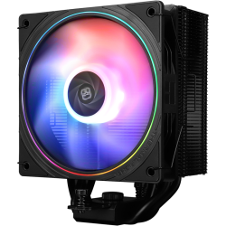 Кулер для процессора/ CPU Cooler Thermalright Assassin Spirit 120 EVO (4-pin PWM, 156mm, Al/Cu, 4x6mm, ARGB, 1x120mm, 68.9CFM, 28.2dBA, 2000RPM, S: 1851/1700/1200/115X, AM5/AM4, black)
