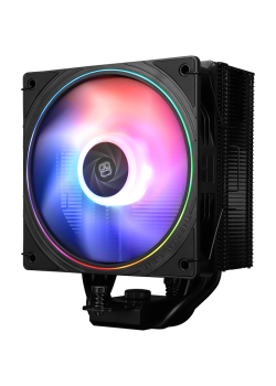 Кулер для процессора/ CPU Cooler Thermalright Assassin Spirit 120 EVO (4-pin PWM, 156mm, Al/Cu, 4x6mm, ARGB, 1x120mm, 68.9CFM, 28.2dBA, 2000RPM, S: 1851/1700/1200/115X, AM5/AM4, black)