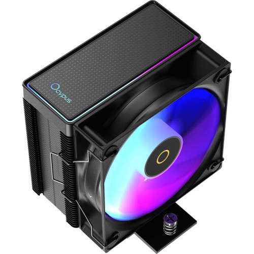 Кулер для процессора/ CPU Cooler Ocypus Gamma A40 BK ARGB (200W, 4-pin PWM, 133mm, Al/Cu, 4x6mm, ARGB, 1x100mm, 41CFM, 29.5dBA, 2400RPM, S: 1851/1700/1200/115X, AM5/AM4, black)