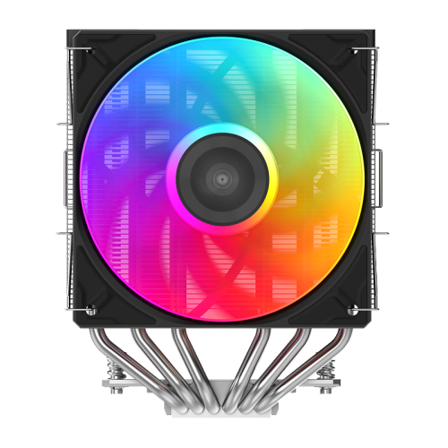 Кулер для процессора/ CPU Cooler SAMA A60L (265W, 4-pin PWM, 156.5mm, 6x6mm, ARGB, 2x120mm, 78CFM, 29dBA, 2200RPM, S: 1851/1700/1200/115X, AM5/AM4, silver)