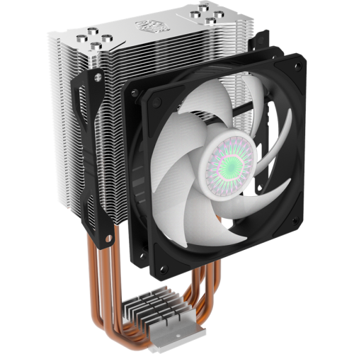 Кулер для процессора/ Cooler Master Hyper 212 Spectrum V2 (150W, 4-pin, 157mm, tower, Al/Cu, RGB, fans: 1x120mm/62CFM/27dBA/1800rpm, 1700/1200/115x/AM4)