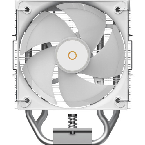 Кулер для процессора/ CPU Cooler Ocypus Gamma A40 WH ARGB Digital (200W, 4-pin PWM, LED temp., 133mm, Al/Cu, 4x6mm, ARGB, 1x100mm, 41CFM, 29.5dBA, 2400RPM, S: 1851/1700/1200/115X, AM5/AM4, white)