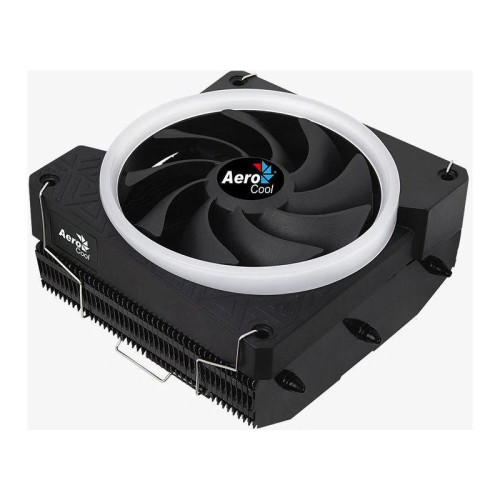Кулер Aerocool Cylon 3H ARGB Soc-AM5/AM4/1200/1700/1851 черный 4-pin 13-24dB Al+Cu 125W 480gr Ret (CYLON 3H ARGB PWM 4P) [CYLON 3H ARGB PWM 4P]