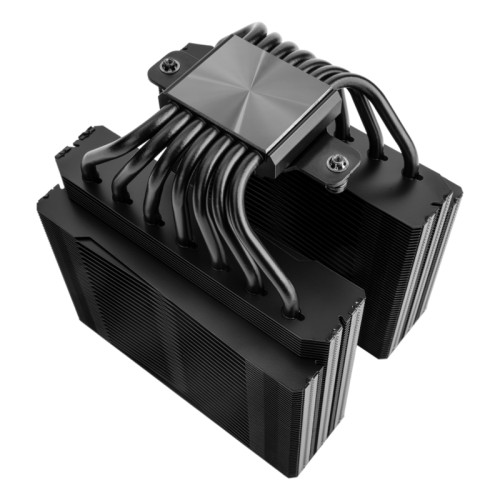 Кулер для процессора/ CPU Cooler Thermalright Frost Tower 140 (4-pin PWM, 158mm, Al/Cu, 7x6mm, 1x120mm+1x140mm, 85.35/120CFM, 33.3/36.25dBA, 2400/1850RPM, S: 1851/1700/1200/115X/2011/2066, AM5/AM4, black)