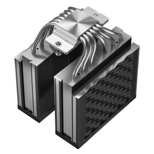 Кулер для процессора/ PCCooler RZ620 (260W, 4-pin PWM, 158mm, Al/Cu, 6x6mm, 2x120mm, 86.73CFM, 32dBA, 1800RPM, S: 1851/1700/1200/115X, AM5/AM4, black)