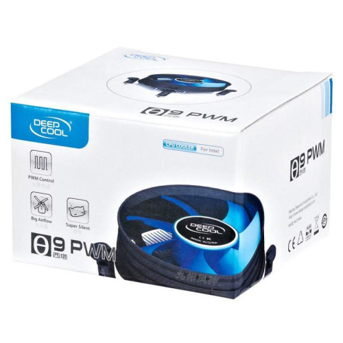 Кулер Deepcool THETA 9 PWM Soc-1151/1200 черный/синий 4-pin 18-45dB Al 95W 269gr Ret (DP-ICAP-T9P) [DP-ICAP-T9P]