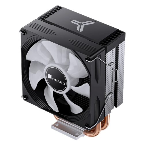 Кулер для процессора/ CPU Cooler JONSBO CR-1300 EVO (160W, 4-pin PWM, 128mm, Al/Cu, 4x6mm, FRGB, 1x90mm, 42CFM, 28.2dBA, 2000RPM, S: 1700/1200/115X, AM5/AM4, Black)