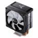 Кулер для процессора/ CPU Cooler JONSBO CR-1300 EVO (160W, 4-pin PWM, 128mm, Al/Cu, 4x6mm, FRGB, 1x90mm, 42CFM, 28.2dBA, 2000RPM, S: 1700/1200/115X, AM5/AM4, Black)