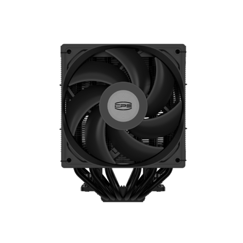 Кулер для процессора/ CPU Cooler PCCooler RT620Pro Digital BK (265W, 4-pin PWM, 157.5mm, Al/Cu, 6x6mm, 2x120mm, 73.32CFM, 34.9dBA, 2200RPM, S: 1851/1700/1200/115X, AM5/AM4, black)