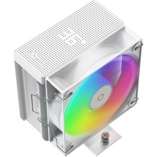 Кулер для процессора/ CPU Cooler Ocypus Gamma A40 WH ARGB Digital (200W, 4-pin PWM, LED temp., 133mm, Al/Cu, 4x6mm, ARGB, 1x100mm, 41CFM, 29.5dBA, 2400RPM, S: 1851/1700/1200/115X, AM5/AM4, white)