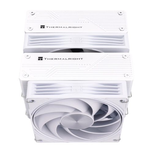 Кулер для процессора/ CPU Cooler Thermalright Frost Tower 140 (4-pin PWM, 158mm, Al/Cu, 7x6mm, 1x120mm+1x140mm, 85.35/120CFM, 33.3/36.25dBA, 2400/1850RPM, S: 1851/1700/1200/115X/2011/2066, AM5/AM4, white)