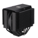 Кулер для процессора/ Cooler Master MasterAir MA624 Stealth (250W, 4-pin, 160mm, tower, Al/Cu/Ni, fans: 2x140mm/67CFM/27dBA/1400rpm, 1700/1200/115X/2066/2011-V3/2011/AM4/AM3/AM3+/AM2/AM2+/FM2/FM2+/FM1, AM5 not support)