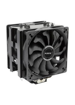 Вентилятор ALSEYE S120D-B Universal, TDP 135W, 2x120FAN, 4 heat pipe, PWM, RTL{20} (874258)