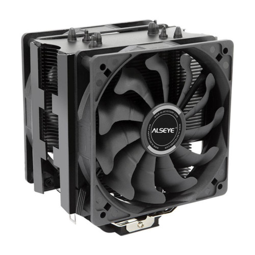 Вентилятор ALSEYE S120D-B Universal, TDP 135W, 2x120FAN, 4 heat pipe, PWM, RTL{20} (874258)