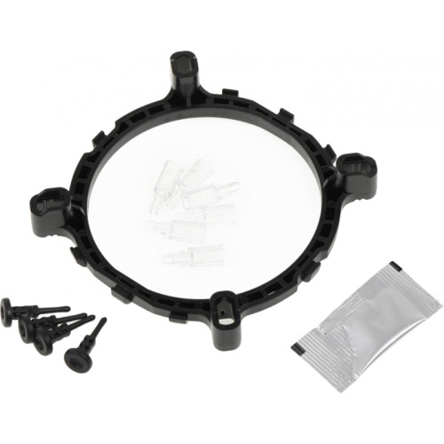 Кулер ID-Cooling DK-01T Soc-AM5/AM4/1200/1700/1851 черный 3-pin 24dB Al 95W 195gr Ret [DK-01T]