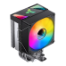 Кулер для процессора/ CPU Cooler JONSBO CR-1400 V2 ARGB (180W, 4-pin PWM, 133mm, Al/Cu, 4x6mm, ARGB, 1x92mm, 38.2CFM, 33.8dBA, 2200RPM, S: 1700/1200/115X, AM4/AM5 Black)