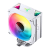 Кулер для процессора/ CPU Cooler JONSBO CR-1000 V2 PRO ARGB (230W, 4-pin PWM, 157mm, Al/Cu, 6x6mm, ARGB, 1x120mm, 59.48CFM, 32.0dBA, 1500RPM, S: 1700/1200/115X, AM4/AM5 White)