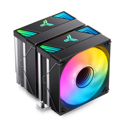 Кулер для процессора/ CPU Cooler JONSBO CR-3000 ARGB (260W, 4-pin PWM, 160mm, Al/Cu, 7x6mm, ARGB, 2x120mm, 59.48CFM, 32.0dBA, 1500RPM, S: 1851/1700/1200/115X/2011, AM4/AM5 Black)