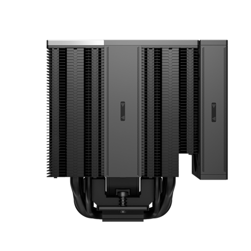 Кулер для процессора/ PCCooler RZ820 BK (289W, 4-pin PWM, 165mm, Al/Cu, 4x8mm+4x6mm, 1x140mm+1x150mm, 71.9CFM/86.7CFM, 27.1dBA/32dBA, 1500RPM/2200RPM, S: 1851, 1700, 1200, 20XX, 115X, AM5, AM4, black)