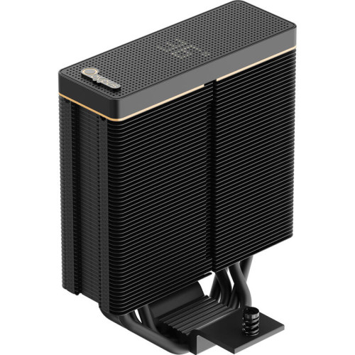 Кулер для процессора/ CPU Cooler Ocypus Iota A40 BK (220W, 4-pin PWM, LED temp., 156.7mm, Al/Cu, 4x6mm, 1x120mm, 77CFM, 29dBA, 2000RPM, S: 1851/1700/1200/115X, AM5/AM4, black)